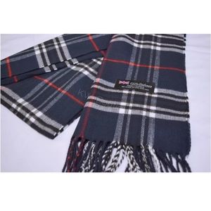 UNISEX 100% CASHMERE SCARF PLAID DESIGN SUPER SOFT